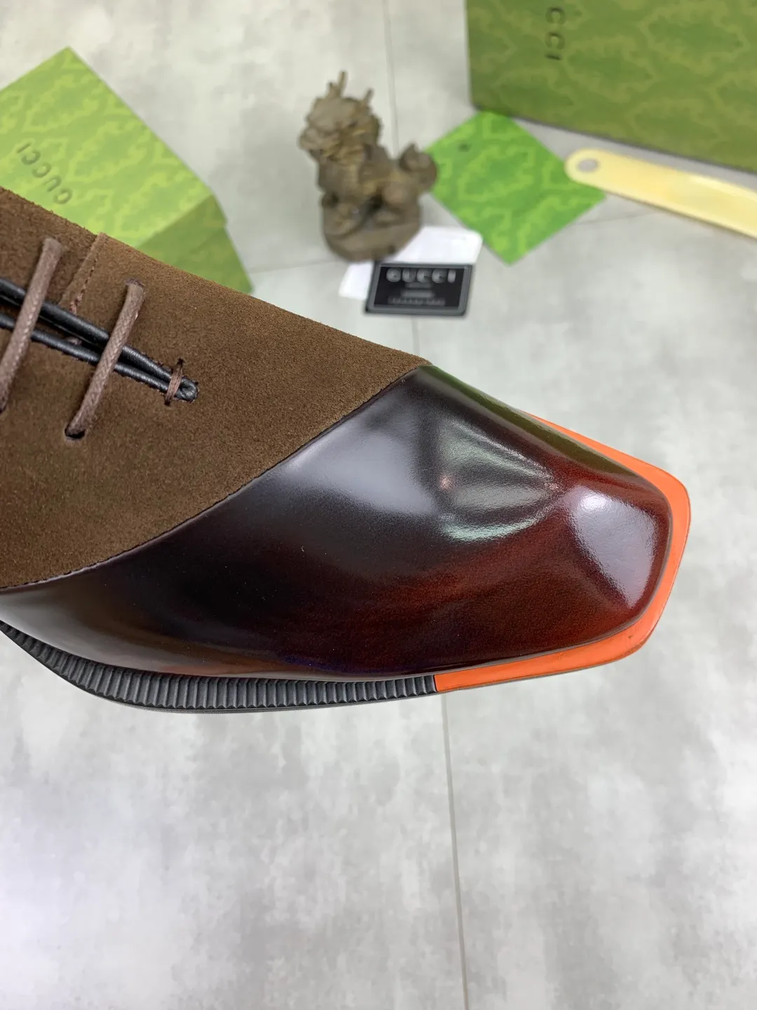 Men's Men's Shoes 💰P580 [New Style] 💰💎💎💎 [Gucci] GUCCI high-end men's formal business leather shoes, original order 1:1! Original imported high-end calfskin, original metal buckle, imported first-layer pigskin lining for feet, original high-end outsole, men's shoe size: 38-44